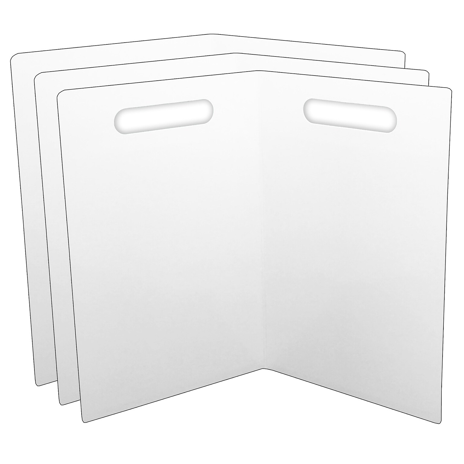 Ashley Folding Magnetic Whiteboard, 14 x 18, 3/Bundle (ASH60000-3)