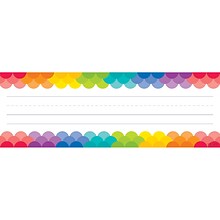 Creative Teaching Press® Rainbow Scallops Nameplates, 9.5 x 3.25, 36 Per Pack, 6 Packs (CTP4401-6)