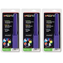 Dowling Magnets® Magnet Wand & 5 Magnet Marbles, Assorted Colors, 3 Sets (DO-736600-3)