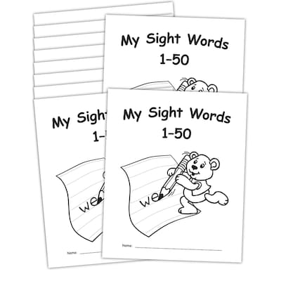 Teacher Created Resources My Own Books: Sight Words 1-50, Pack of 10