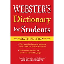 Websters Dictionary for Students, Sixth Edition, Pack of 6