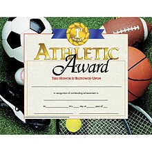 Hayes Publishing Athletic Award Certificates, 8.5 x 11, 30 Per Pack, 3 Packs (H-VA526-3)