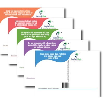 INSPIRED MINDS Ecouragement Postcards, Pack of 15 (ISM52353PC)