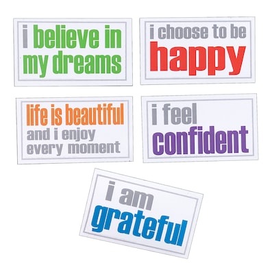 Inspired Minds Confidence Magnets, Assorted Colors, Pack of 5 (ISM52356M)