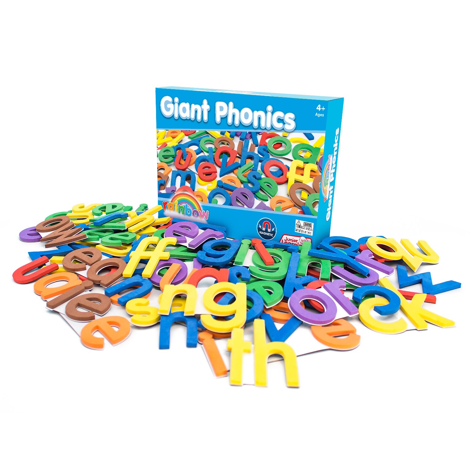Junior Learning® Giant Rainbow Phonics, 84 Pieces (JRL607)