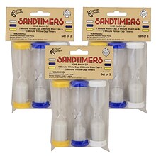 Koplow Games Sandtimer Combo, 3 Per Set, 3 Sets (KOP11698-3)