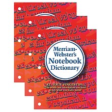 Merriam-Webster Notebook Dictionary, Pack of 3 (MW-6503-3)