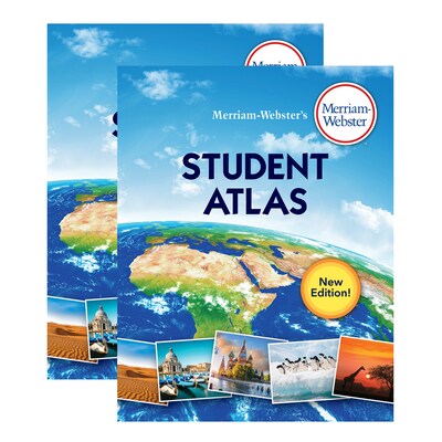 Merriam-Webster Merriam-Websters Student Atlas, Pack of 2 (MW-7296-2)