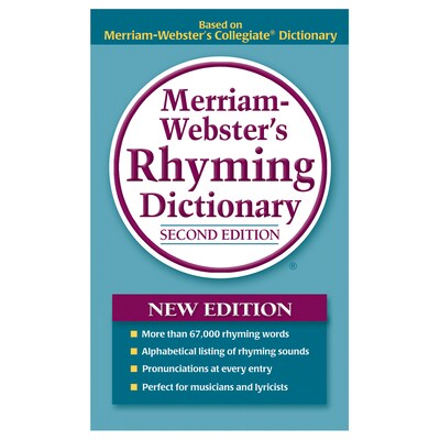 Merriam-Websters Rhyming Dictionary, Pack of 3