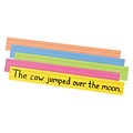 Pacon Sentence Strips, 3 x 24, 1.5 Ruled, Assorted Colors, 100 Strips Per Pack, 2 Packs (PAC1733-