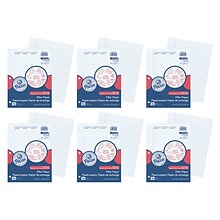Pacon® 3/8 Ruled Filler Paper, 8 x 10.5, White, 150 Sheets Per Pack, 6 Packs (PACMMK09250-6)