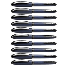 Schneider One Business Rollerball Pens, Black Ink, Pack of 10 (PSY183001-10)