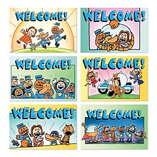 Scholastic Teacher Resources Dog Man Welcome Postcards, 36 Per Pack, 3 Packs (SC-862618-3)