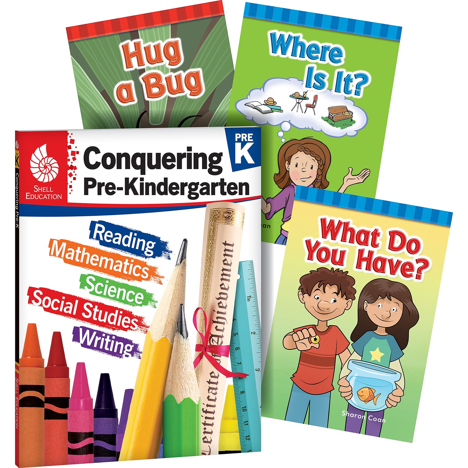 Shell Education Conquering Pre-Kindergarten, 4-Book Set