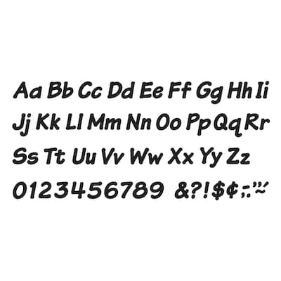 TREND Italic Uppercase/Lowercase Combo Pack (EN/SP) Ready Letters, Black, 193/Pack, 3 Packs (T-2703-