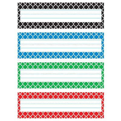 TREND Moroccan Desk Toppers® Nameplates Variety Pack, 2.875" x 9.5", 32 Per Pack, 6 Packs (T-69950-6)