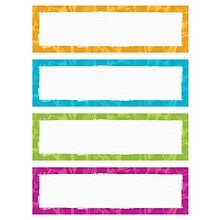 TREND Color Harmony™ Paint Strokes Desk Toppers® Nameplates Variety Pack, 9.5 x 2.88, 32 Per Pack,