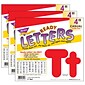TREND 4" Uppercase/Lowercase Combo Pack Ready Letters, Red, 182/Pack, 3 Packs (T-79902-3)