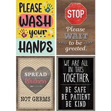 Teacher Created Resources 19 x 13-3/8 Health & Safety Poster Set, Set of 4 (TCR32410)