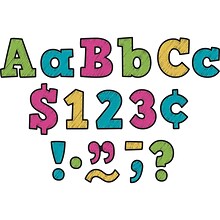 Teacher Created Resources 3 Bold Block Letters, Chalkboard Brights, 443 Characters/Pack, 3 Packs (T