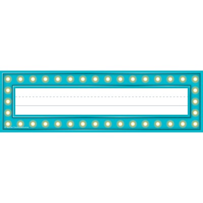 Teacher Created Resources Marquee Flat Name Nameplates, 3.5 x 11.5, 36 Per Pack, 6 Packs (TCR5434-