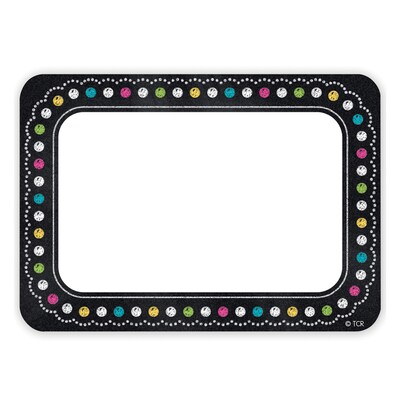 Teacher Created Resources® Chalkboard Brights Name Tags, 3.5 x 2.5, 36 Per Pack, 6 Packs (TCR5623-