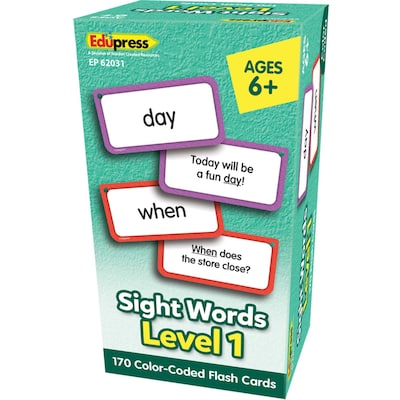 Teacher Created Resources Edupress Sight Words Flash Cards, Level 1 (TCR62031)