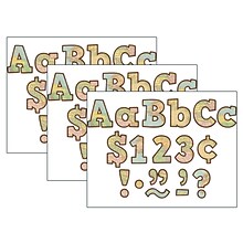 Teacher Created Resources® 4 Bold Block Letters Combo Pack, Travel the Map, 230 Characters Per Pack