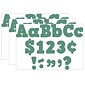 Teacher Created Resources 4" Bold Block Letters Combo Pack, Eucalyptus Green, 230 Characters/Pack, 3 Packs (TCR8693-3)