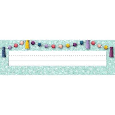 Teacher Created Resources® Oh Happy Day Nameplates, 3.5 x 11.5, 36 Per Pack, 6 Packs (TCR9058-6)