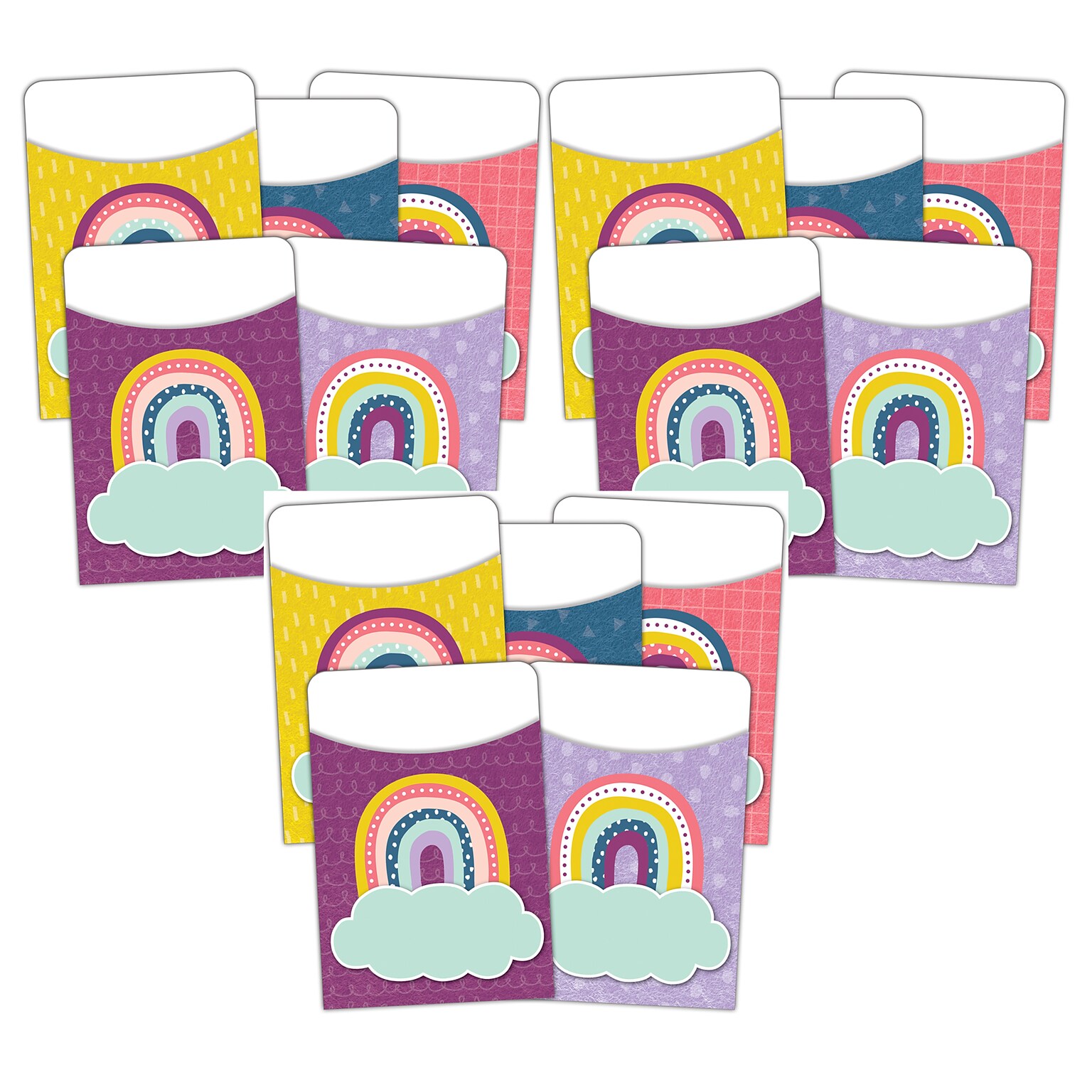 Teacher Created Resources® Oh Happy Day Library Pockets, 35 Per Pack, 3 Packs (TCR9061-3)