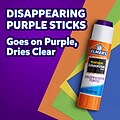 Elmers Disappearing Washable Glue Sticks, .21 oz., 12/Pack (E1559)