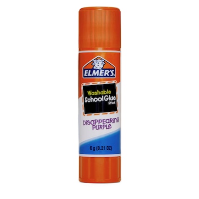 Elmer's Disappearing Washable Glue Sticks, 0.21 oz., 12/Pack (E1559)
