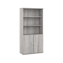 Bush Business Furniture Studio A 73H 5-Shelf Bookcase with Adjustable Shelves, Platinum Gray Lamina