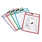 Learning Resources Write and Wipe Pockets Childhood Education Materials, Assorted Colors, 5 Pack  (LER0477)