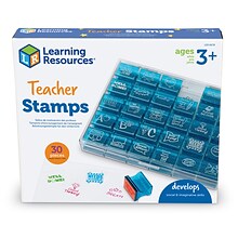 Learning Resources Jumbo Illustrated Teacher Stamps, 1.5 x 1.5, 30/Set (LER0678)