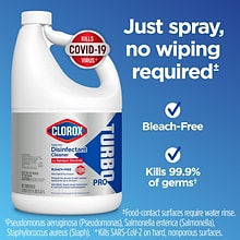 Clorox Turbo Pro All-Purpose Cleaners & Spray Disinfectant, Unscented, 121 oz., 3/Carton (60091CT)