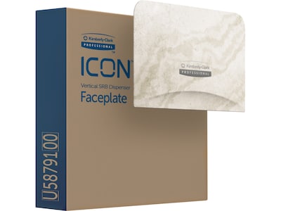 Kimberly-Clark Professional ICON Faceplate for Coreless Two-Roll Vertical Toilet Paper Dispensers, W