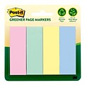 Post-it® Greener Page Markers, 1 x 3, Sweet Sprinkles Collection, 200 Flags/Pack (6714RPA)
