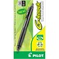 Pilot G-Knock BeGreen Retractable Gel Pens, Fine Point, Black Ink, Dozen (31506)