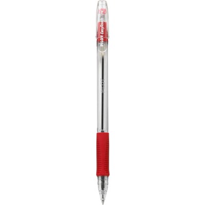 Pilot EasyTouch Ballpoint Pens, Medium Point, Red Ink, Dozen (32012)