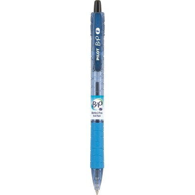 Pilot B2P Bottle 2 Pen Retractable Ballpoint Pens, Fine Point, Black Ink, Dozen (34600)