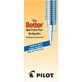 Pilot Better Ballpoint Pens, Medium Point, Blue Ink, Dozen (36711)