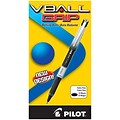 Pilot VBall Grip Rollerball Pen, Extra Fine Point, Black Ink, Dozen (35470)