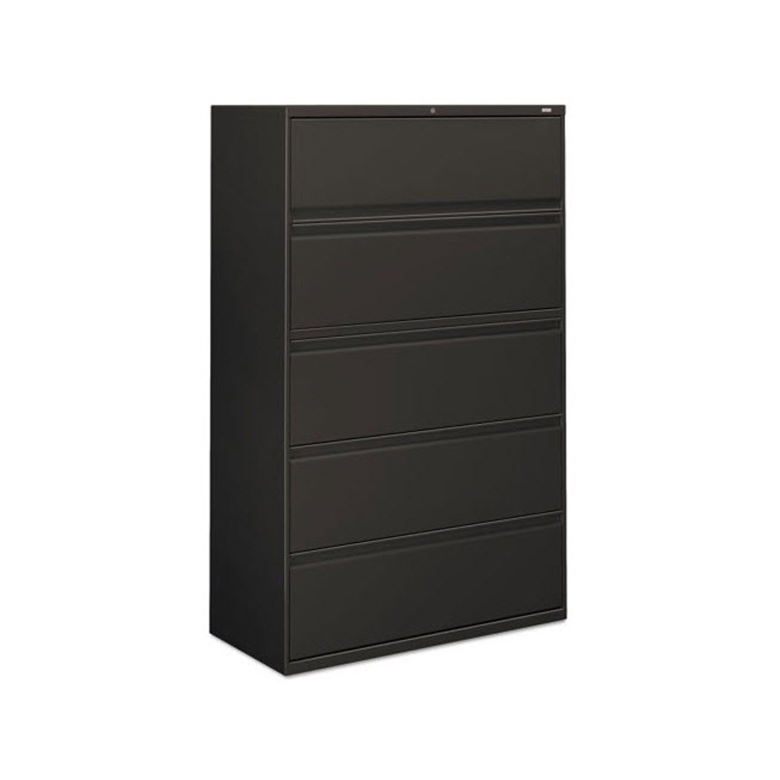 Quill Brand® 5-Drawer Lateral File Cabinet, Locking, Letter/Legal, Charcoal, 42W (26828D)
