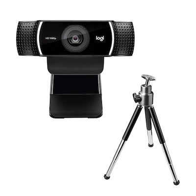 Logitech C922 Pro Stream Webcam 1080P Camera for HD Video Streaming, Black (960-001087)