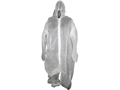 Unimed 2X-Large Coverall with Hood, White, 25/Carton (WPCH1027002X)