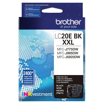 Brother LC20EBKS Black Extra High Yield Ink Cartridge   (LC20EBKS)