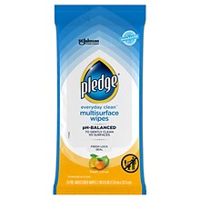 Pledge Multi Surface All-Purpose Cleaner, Fresh Citrus, 25/Pack (644080)