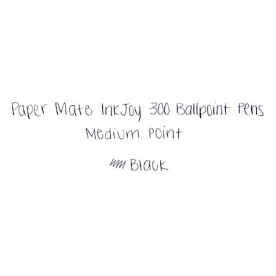 Paper Mate InkJoy 300RT Retractable Ballpoint Pen, Medium Point, Black Ink, 8/Pack (1781565/1945920)